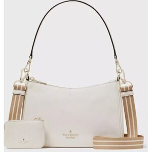 Kate Spade Rosie Shoulder Bag Parchment White Leather Purse KF086 NWT $399